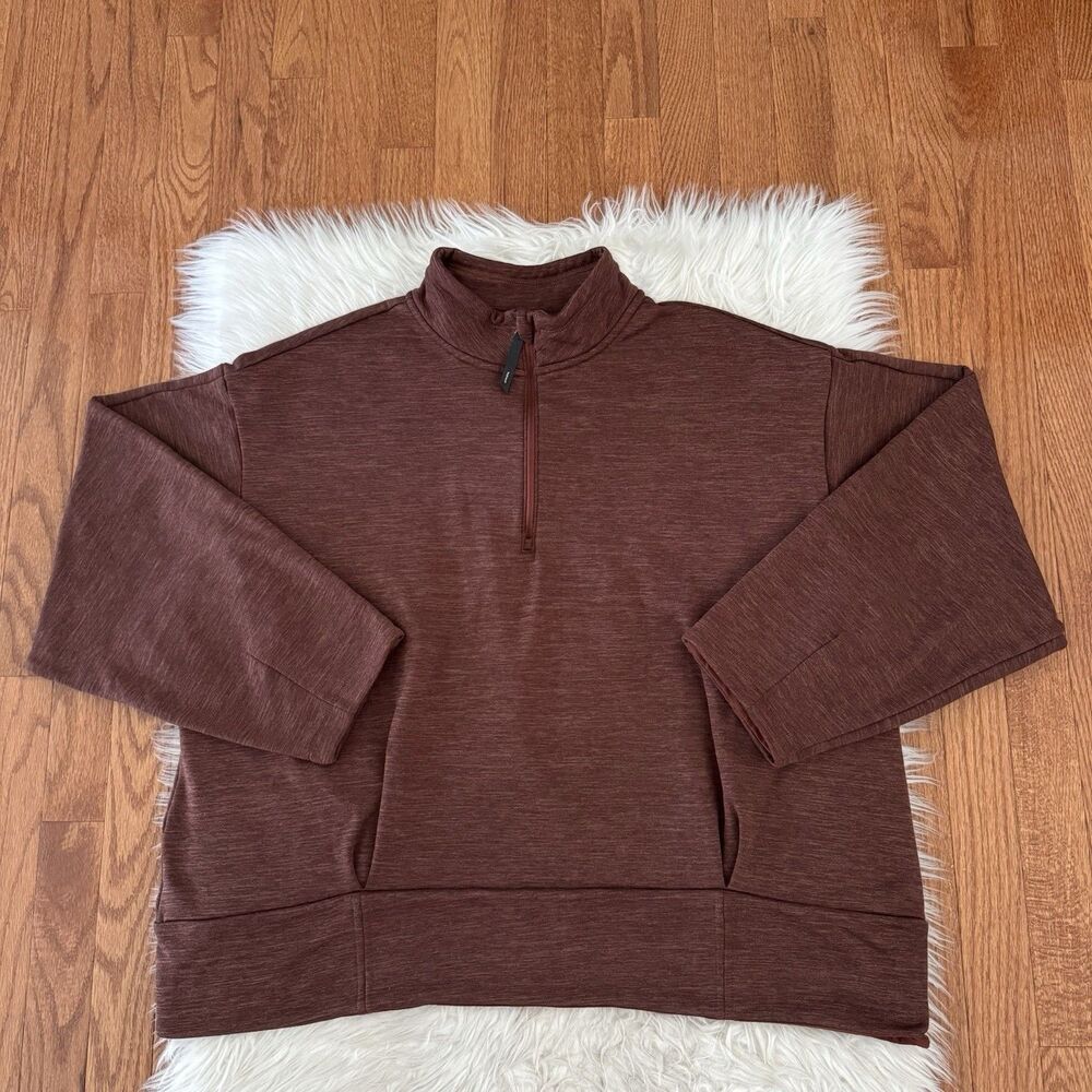 Athleta Women’s 2X Altitude Polartec Fleece Lined Half Zip Pullover Sweatshirt